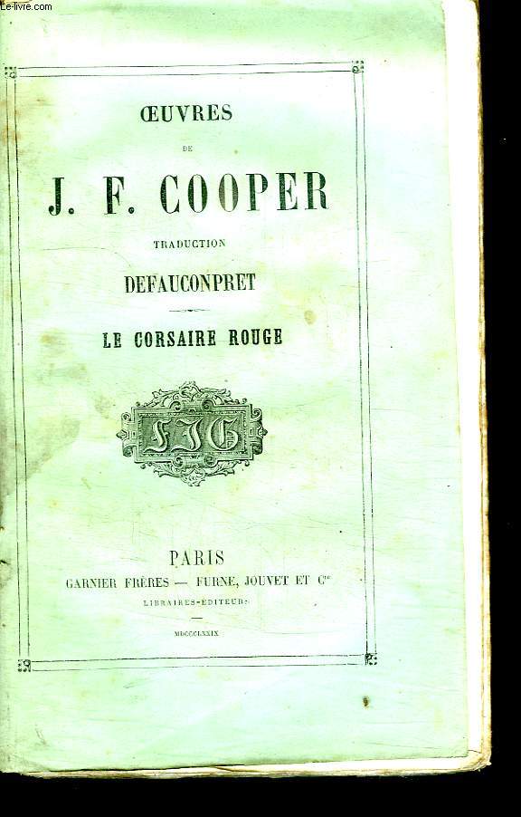 OEUVRES DE JF COOPER TOME 8: LE CORSAIRE ROUGE.