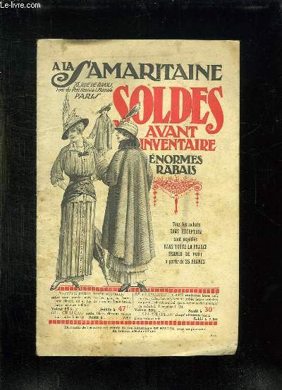 CATALOGUE SAMARITAINE. SOLDES AVANT INVENTAIRE. ENORMES RABAIS.