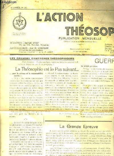 L ACTION THEOSOPHIQUE N 31 DU 17 JANVIER 1940.