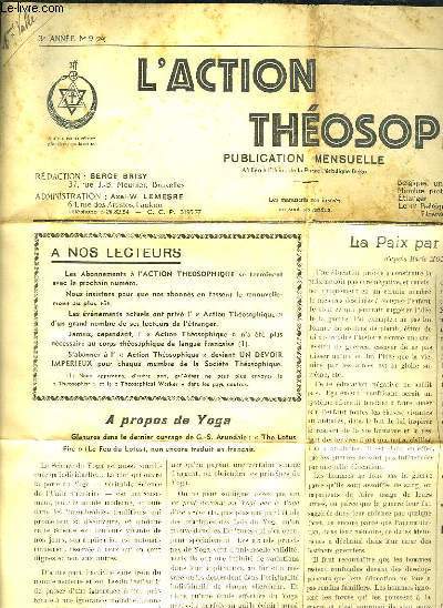 L ACTION THEOSOPHIQUE N 9 DU 17 NOVEMBRE 1939.