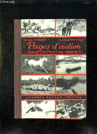 PAGES D ACTION. LECTURES COURS MOYEN ET SUPERIEUR. CLASSE DE 7e.