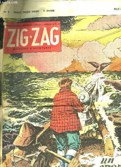ZIG ZAG N 3 DU 16 NOVEMBRE 1952. UN SPORT QUI MEURT ... LA PECHE A LA BALEINE.