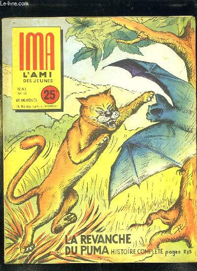IMA L AMI DES JEUNES N 21. MAI. LA REVANCHE DU PUMA HISTOIRE COMPLETE.