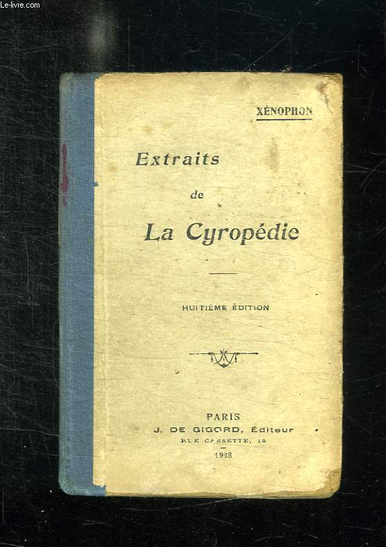 EXTRAITS DE LA CYROPEDIE. 8em EDITION.