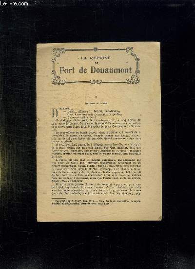 LA REPRISE DU FORT DE DOUAUMONT.