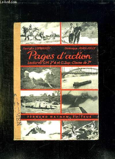 PAGES D ACTION. LECTURES COURS MOYEN ET SUPERIEUR CLASSE DE 7e.