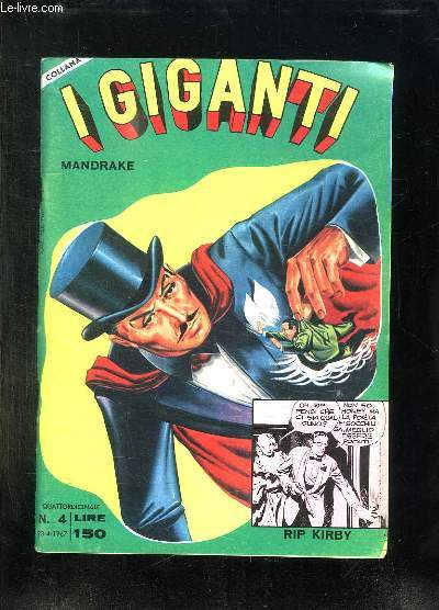 IGIGANTI N 4 DU 23 AVRIL 1967. TEXTE EN ITALIEN ET ANGLAIS.