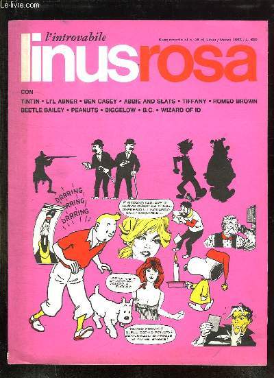 L INTROVABILE LINUS ROSA SUPPLEMENTO AU N 36. MARZO 1966. TEXTE EN ITALIEN.