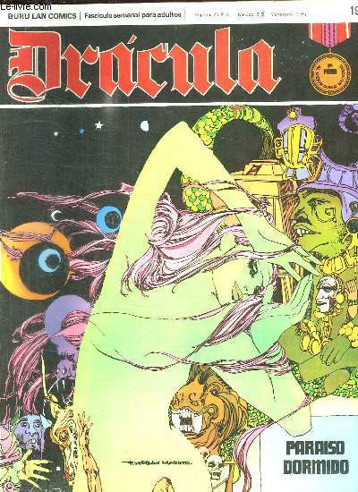 DRACULA N 19. PARAISO DORMIDO. TEXTE EN ESPAGNOL. BANDE DESSINEE POUR ADULTES.