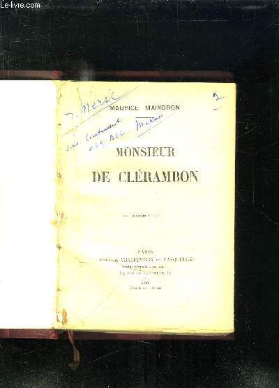 MONSIEUR DE CLERAMBON.