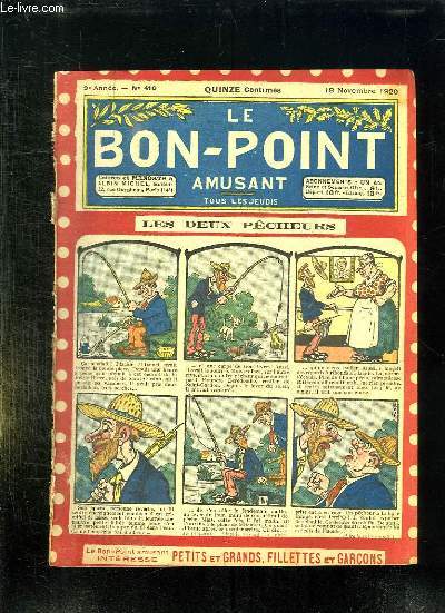 LE BON POINT N 416 DU 18 NOVEMBRE 1920. LES DEUX PECHEURS.