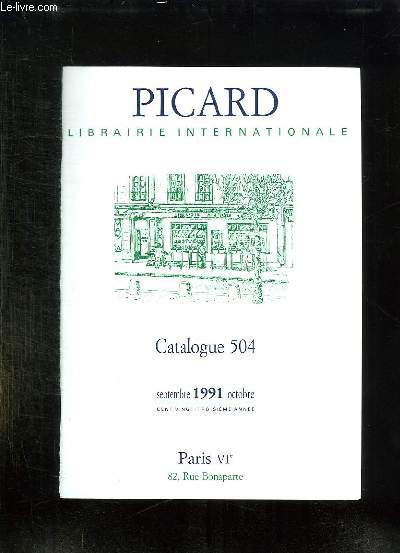 CATALOGUE N 504 SEPTEMBRE OCTOBRE 1991.