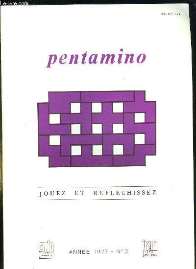 PENTAMINO N 3. JOUEZ ET REFLECHISSEZ.