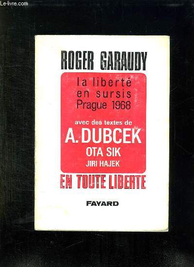 LA LIBERTE EN SURSIS PRAGUE 1968.