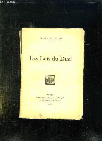 LES LOIS DU DUEL.