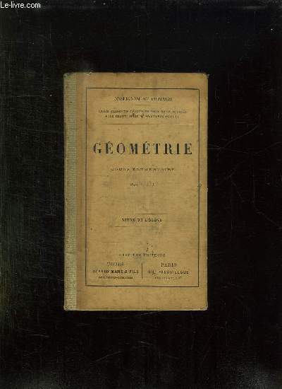 GEOMETRIE. COURS ELEMENTAIRE.