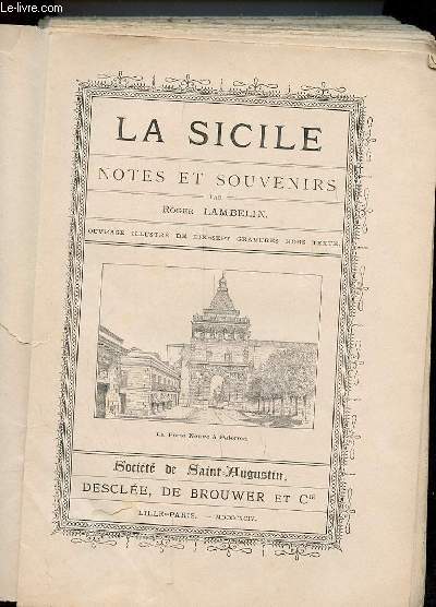 LA SICILE NOTES ET SOUVENIRS.