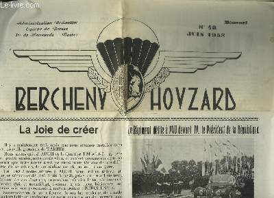 BERCHENY HOVZARD N 48 JUIN 1953. LE REGIEMENT DEFILE A PAU DEVANT M LE PRESIDENT DE LA REPUBLIQUE.LE DEPART POUR L ALLEMAGNE, CHAMPIONNAT DE FRANCE MILITAIRE DE TIR...