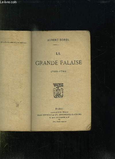 LA GRANDE FALAISE 1785 - 1799.