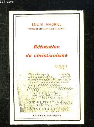 REFUTATION DU CHRISTIANISME.