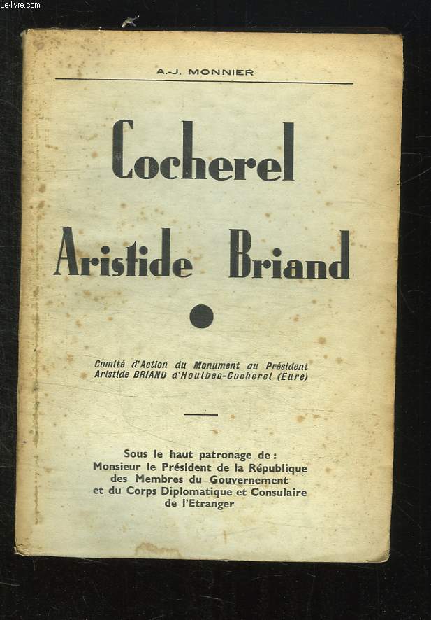 COCHEREL ARISTIDE BRIAND.