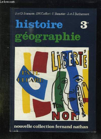 HISTOIRE GEOGRAPHIE 3e.