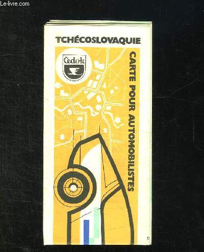 CARTE POUR AUTOMIBILISTES. TCHECOSLOVAQUIE.