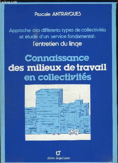 APPROCHE DES DIFFERENTS TYPES DE COLLECTIVITES ET ETUDE D UN SERVICE FONDAMENTAL : L ENTRETIEN DU LINGE. CONNAISSANCE DES MILIEUX DE TRAVAIL EN COLLECTIVITES.