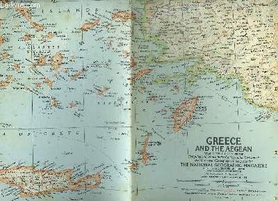 CARTE . GREECE AND THE AEGEAN.