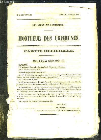 MONITEUR DES COMMUNES 1861.