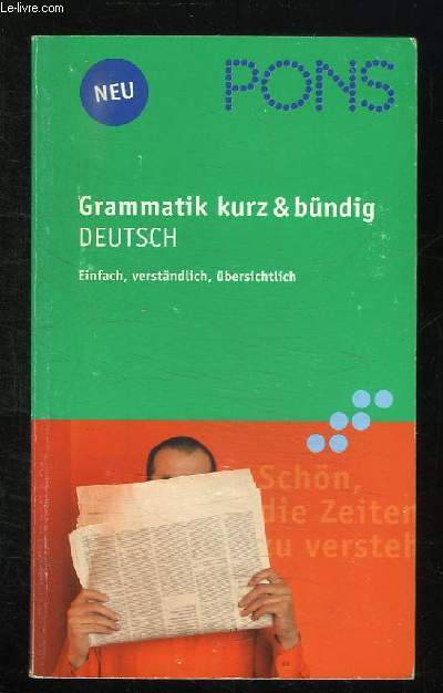 GRAMMATIK KURZ ET BUNDIG . DEUTSCH.
