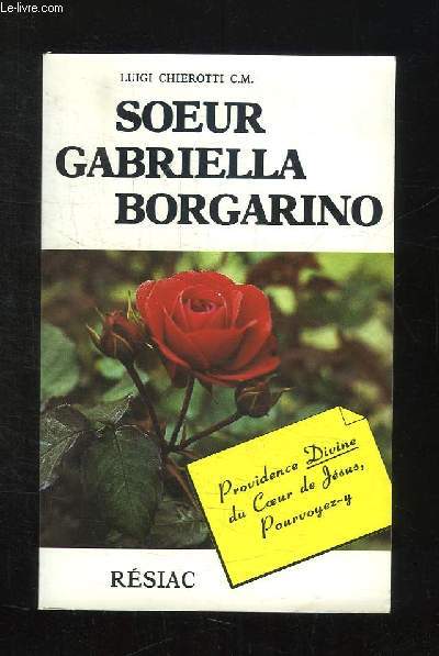 SOEUR GABRIELLA BORGARINO 1880 - 1949.