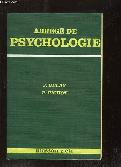 ABREGE DE PSYCHOLOGIE. 3em EDITION.