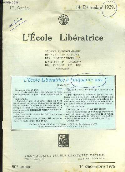 L ECOLE LIBERATRICE DU 14 DECEMBRE 1979.