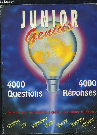 JUNIOR LE LIVRE JEUX DES 10 - 15 ANS.