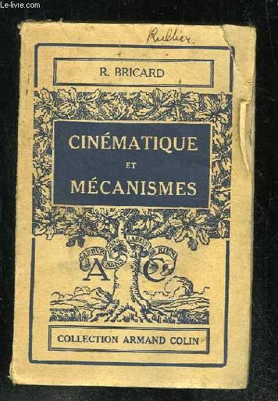 CINEMATIQUE ET MECANISMES.