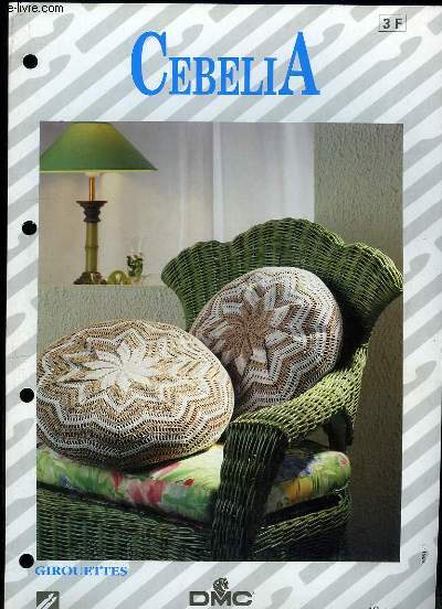 LOT DE 4 PLAQUETTES CEBELIA POUR FAIRE DU CROCHET.