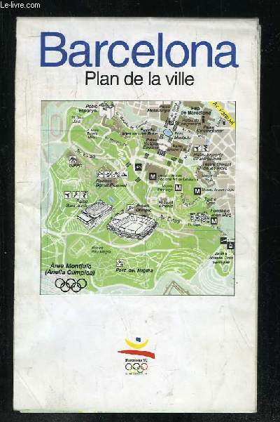 BARCELONA PLAN DE LA VILLE.