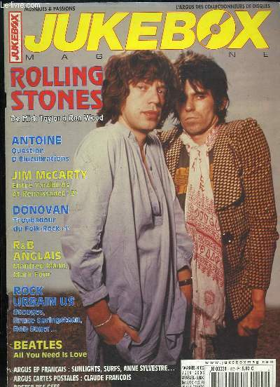 JUKEBOX MAGAZINE N 192. JUIN 2003. SOMMAIRE: ANTOINE QUESTION D ELUCUBRATIONS, JIM MC CARTY, DONOVAN, R&B ANGLAIS, ROCK URBAN US, BEATLES....