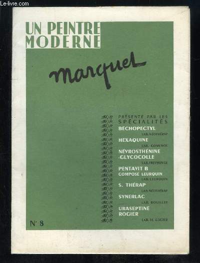 UN PEINTRE MODERNE N 8. MARQUET.