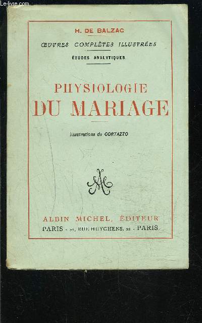 PHYSIOLOGIE DU MARIAGE