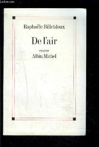 DE L AIR- ENVOI DE L AUTEUR