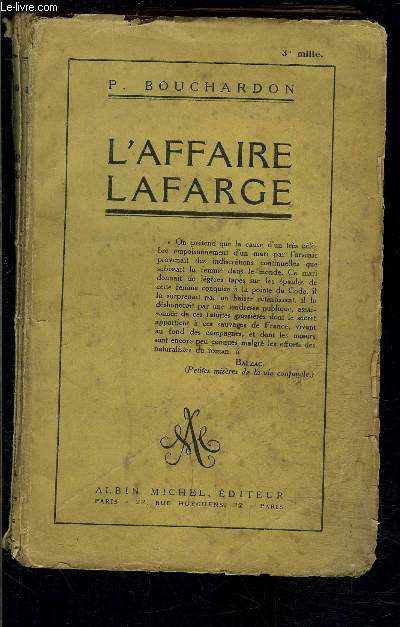 L AFFAIRE LAFARGE