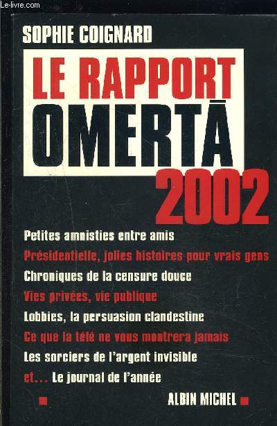 LE RAPPORT OMERTA 2002