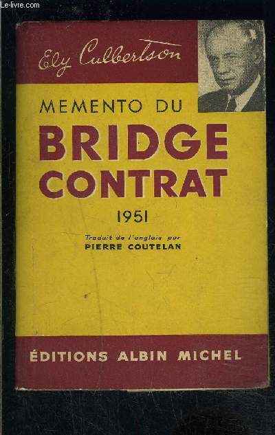 MEMENTO DU BRIDGE CONTRAT 1951