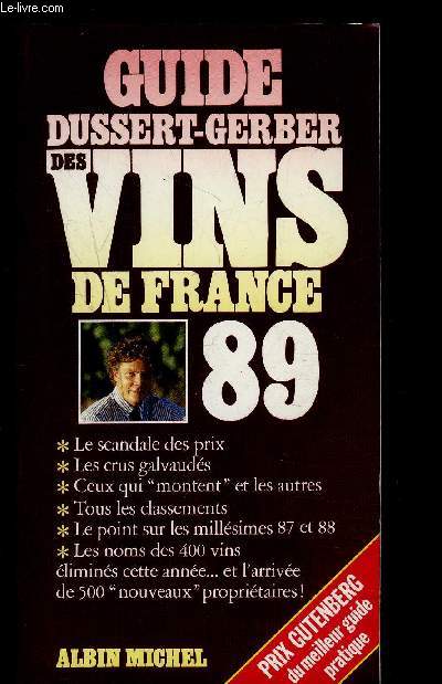 GUIDE DUSSERT GERBER DES VINS DE FRANCE 89