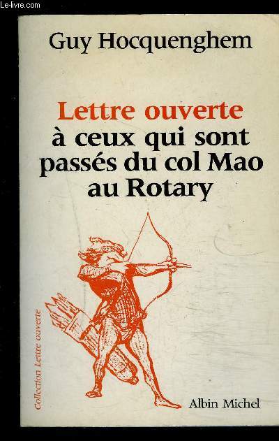 LETTRE OUVERTE A CEUX QUI SONT PASSES DU COL MAO AU ROTARY
