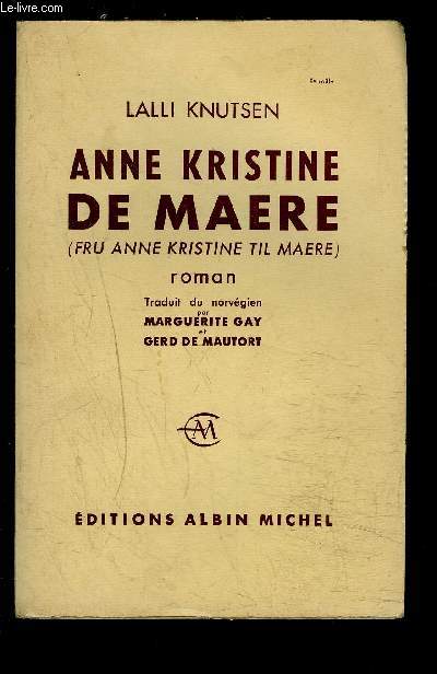 ANNE KRISTINE DE MAERE