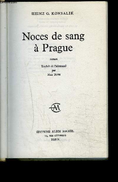 NOCES DE SANG A PRAGUE