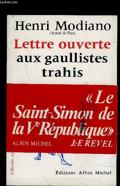 LETTRE OUVERTE AUX GAULLISTES TRAHIS